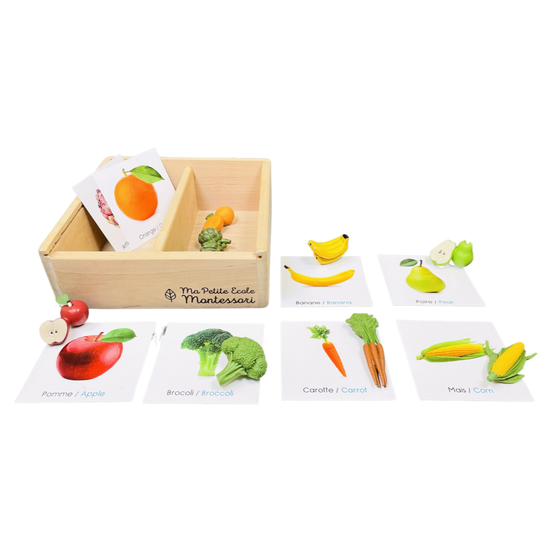 Set aus Obst- und Gemüsefiguren