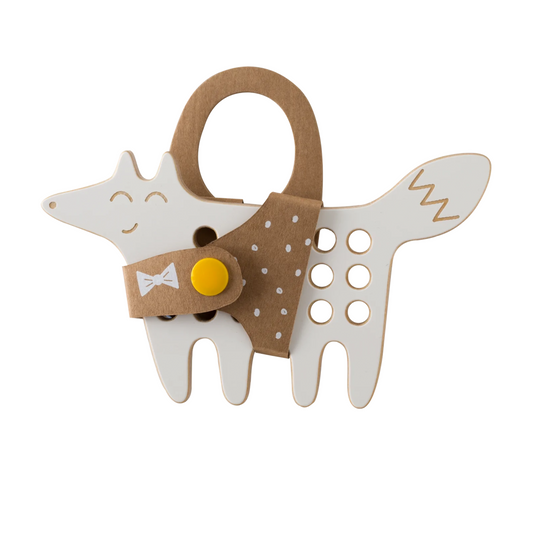 The fox - Wooden lacing toy