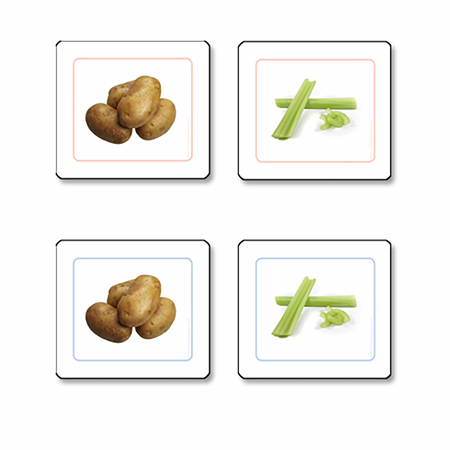 Notecards for vegetables (in English) - Nienhuis AMI
